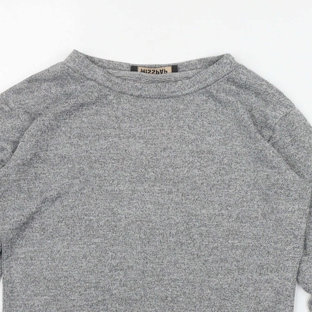 Womens UK Size 6 Misspap Grey Pullover Jumper