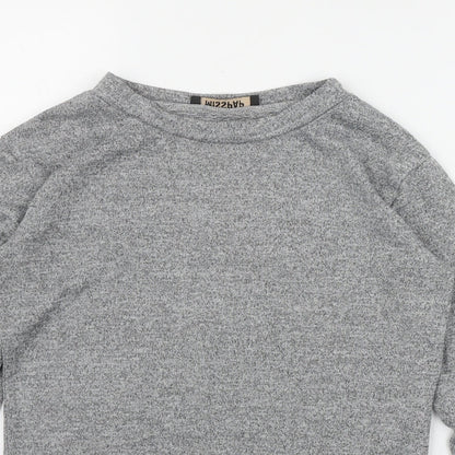 Womens UK Size 6 Misspap Grey Pullover Jumper