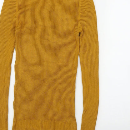 Womens UK Size S Topshop Yellow Pullover Jumper