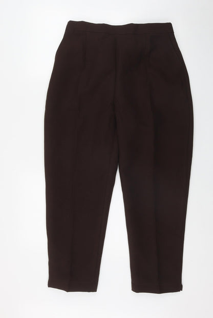 Womens UK Size 16 Preworn Regular Fit  Brown Trousers