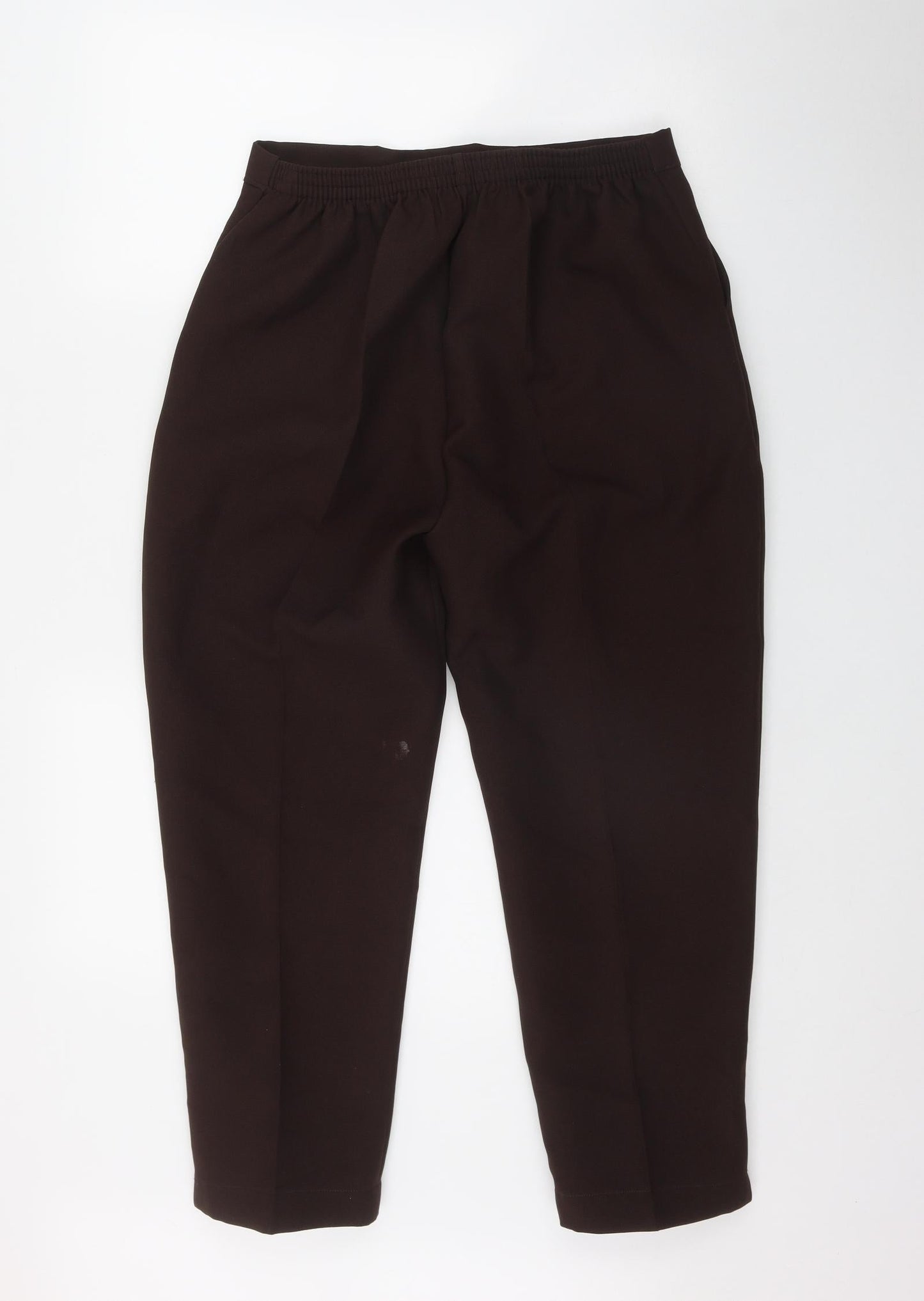 Womens UK Size 16 Preworn Regular Fit  Brown Trousers