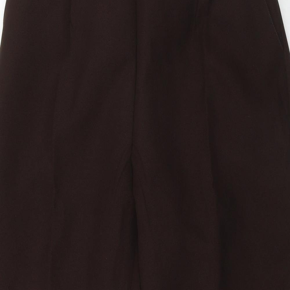 Womens UK Size 16 Preworn Regular Fit  Brown Trousers