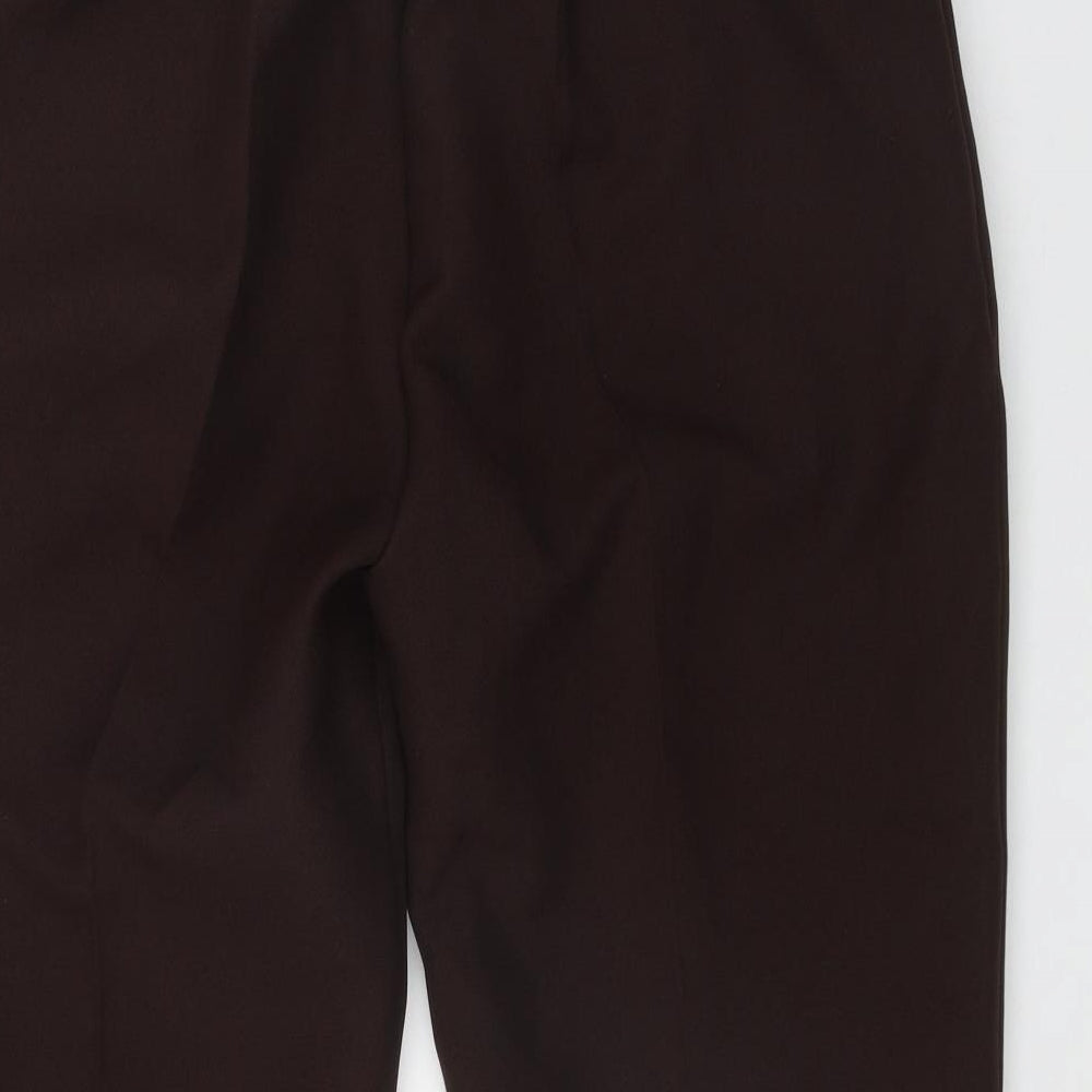 Womens UK Size 16 Preworn Regular Fit  Brown Trousers