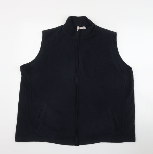 Bonmarché Womens Blue  Polyester Vest Sweatshirt Size XL  Zip