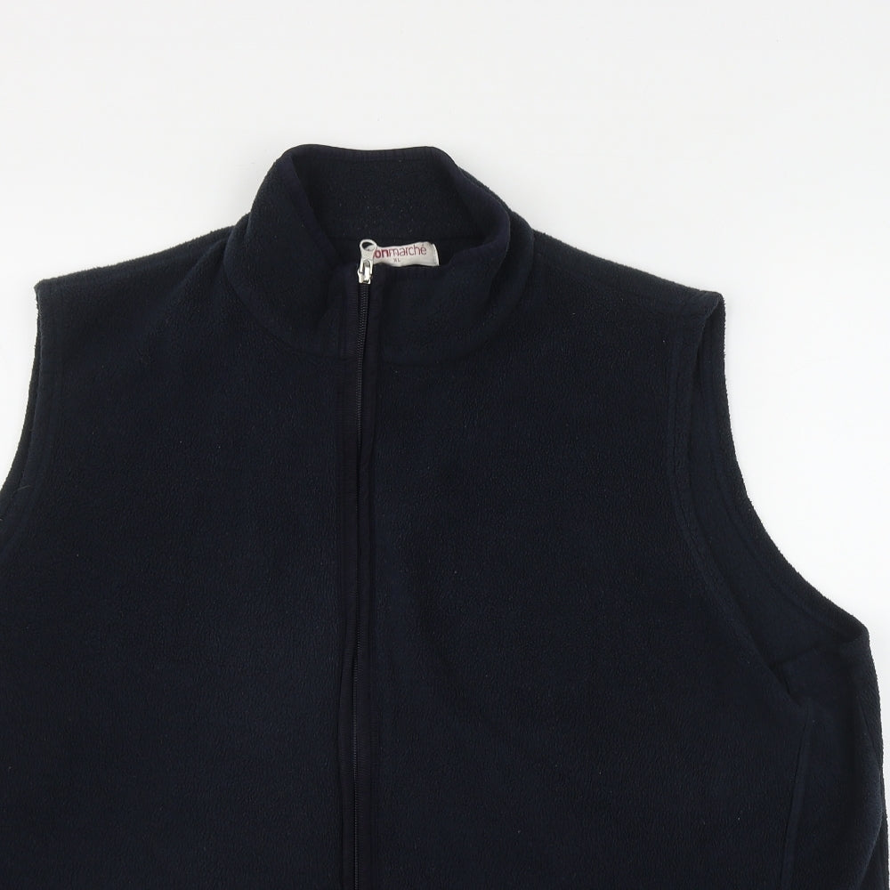 Bonmarché Womens Blue  Polyester Vest Sweatshirt Size XL  Zip