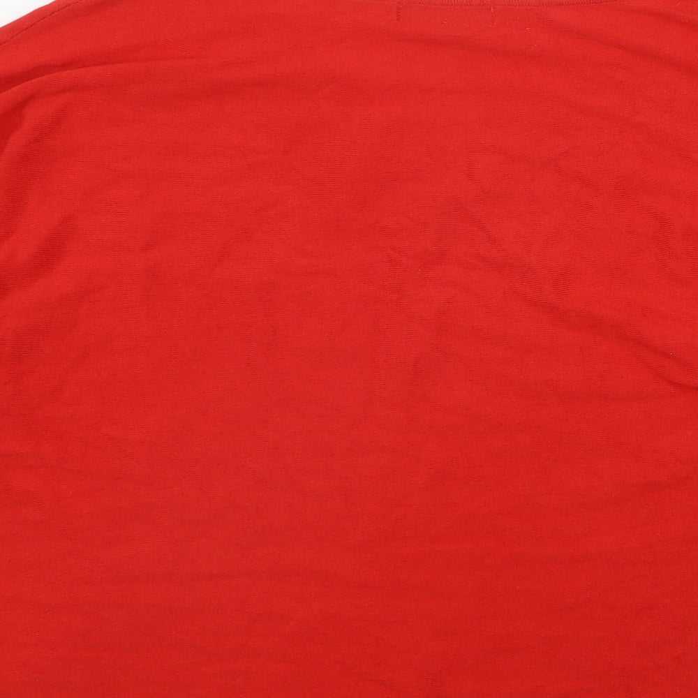 Womens UK Size M Collection Red Pullover Jumper