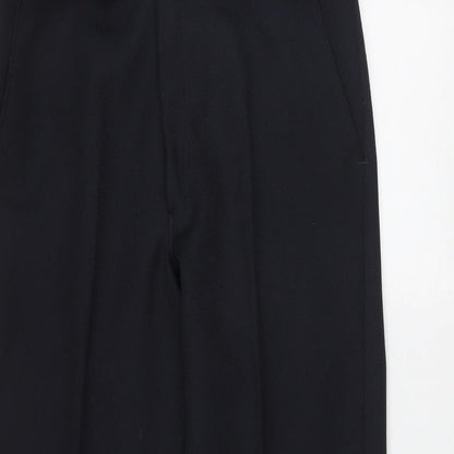 Marks and Spencer Mens Blue  Polyester Trousers  Size 32 in L33 in Regular Zip