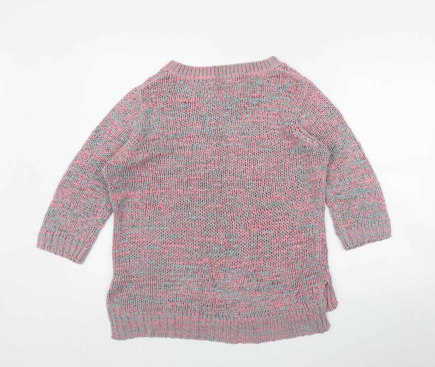 F&F Womens Pink Round Neck  Acrylic Pullover Jumper Size 14