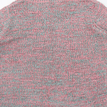 F&F Womens Pink Round Neck  Acrylic Pullover Jumper Size 14