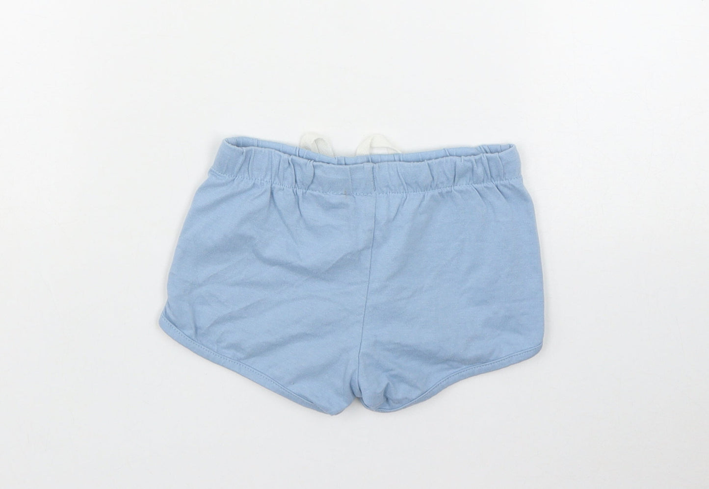 H&M Baby Blue  Cotton Sweatpants Leggings Size 12-18 Months  Drawstring