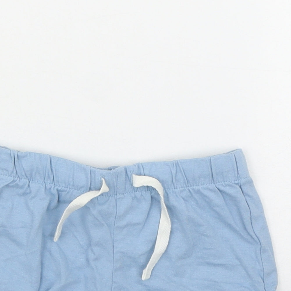 H&M Baby Blue  Cotton Sweatpants Leggings Size 12-18 Months  Drawstring