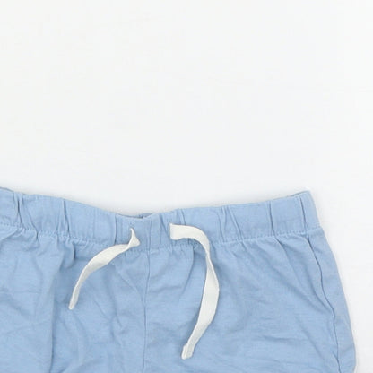 H&M Baby Blue  Cotton Sweatpants Leggings Size 12-18 Months  Drawstring
