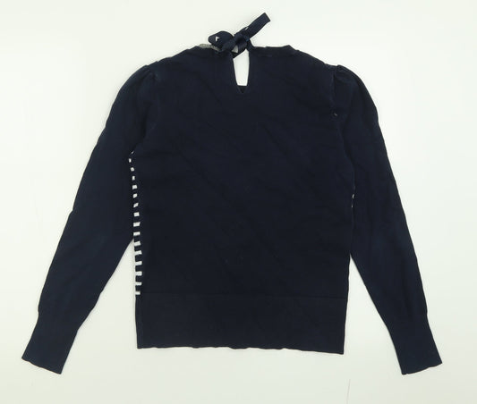 Womens UK Size S Oasis Blue Pullover Jumper
