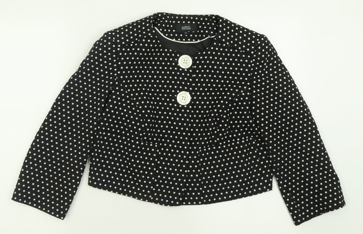 Womens UK Size 10 Marks and Spencer Black Jacket