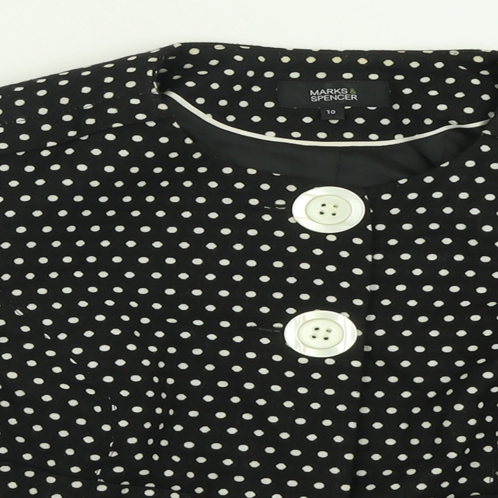 Womens UK Size 10 Marks and Spencer Black Jacket