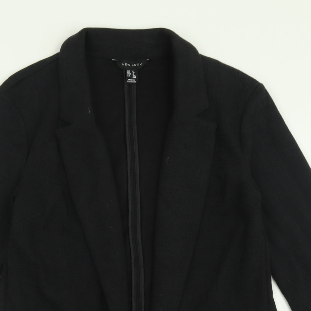 New Look Womens Black   Jacket Blazer Size 8