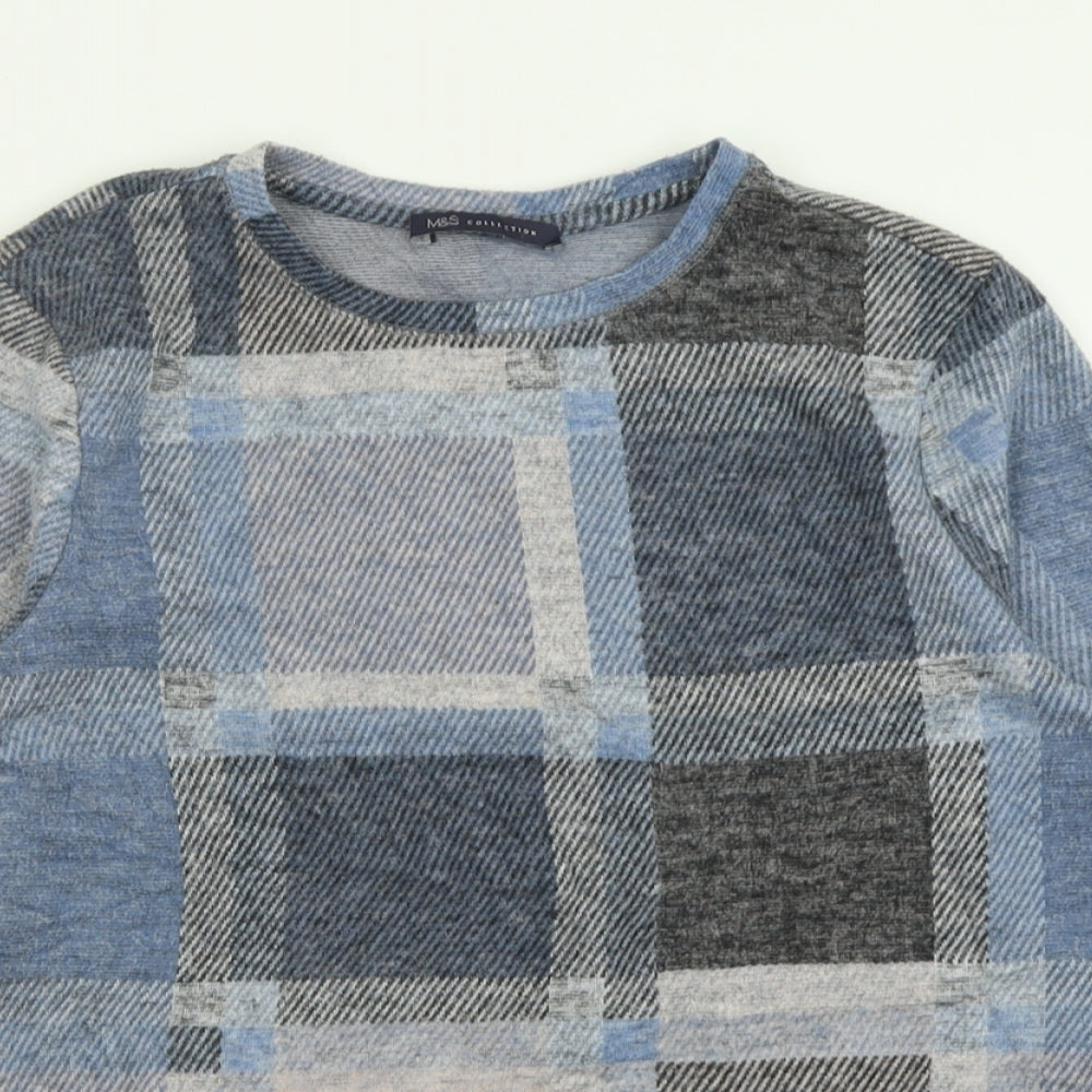 Womens UK Size 10 Marks and Spencer Blue Pullover Jumper