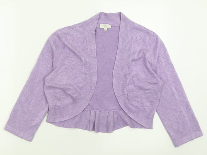 Womens UK Size M CC Purple Cardigan Jumper