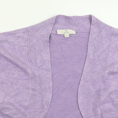 Womens UK Size M CC Purple Cardigan Jumper