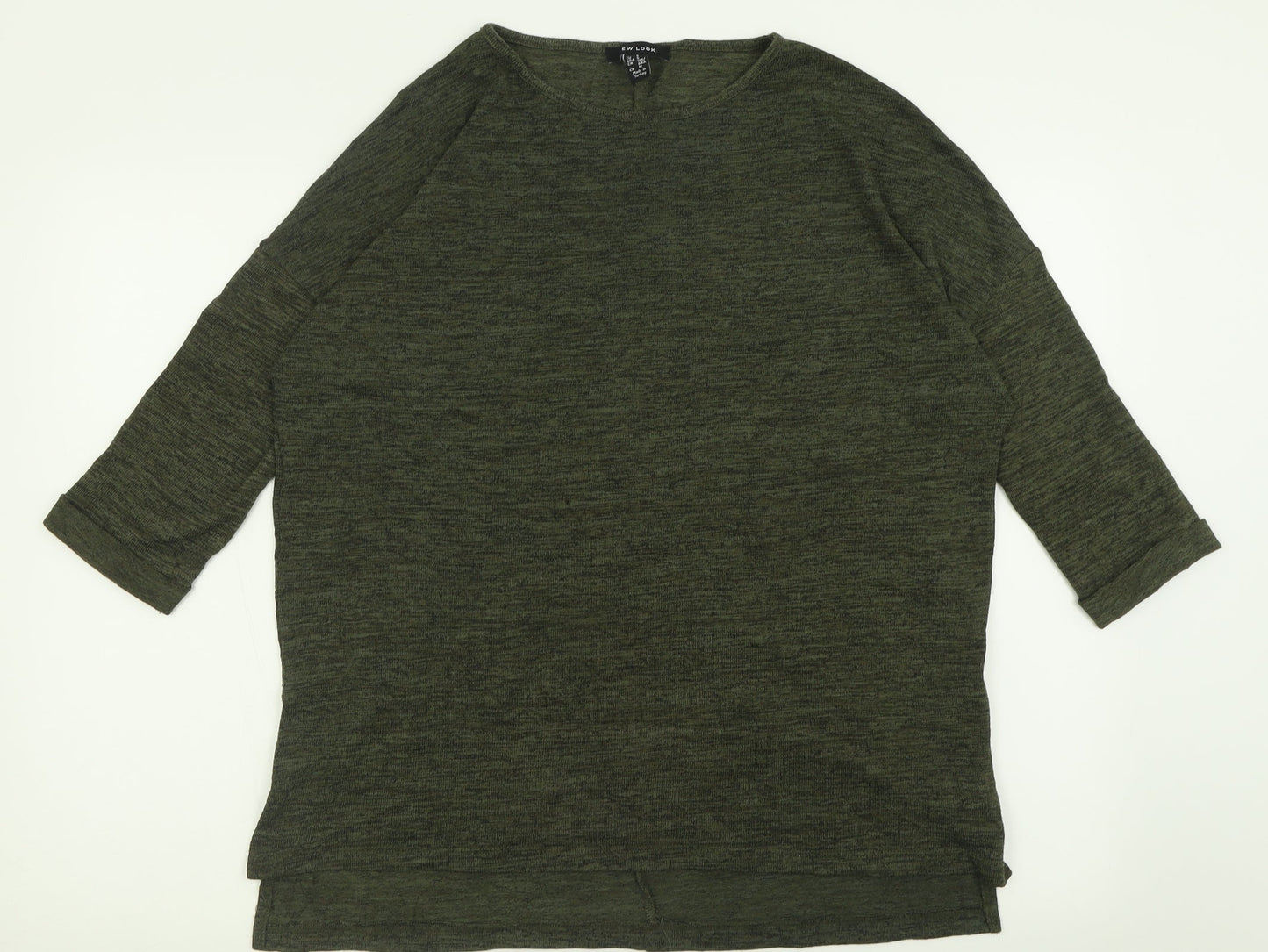 Womens UK Size S New Look Green Pullover Jumper