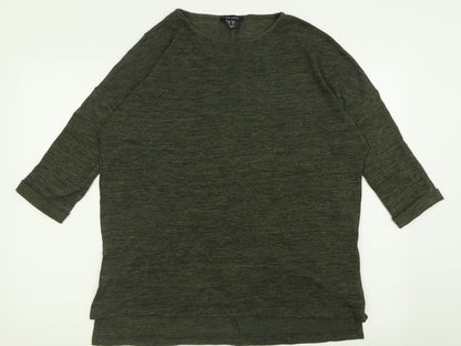 Womens UK Size S New Look Green Pullover Jumper