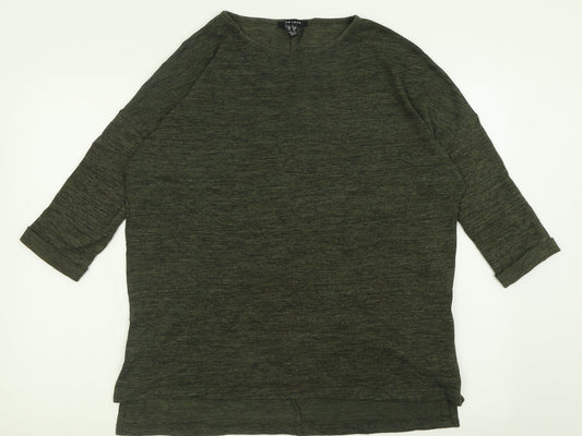 Womens UK Size S New Look Green Pullover Jumper