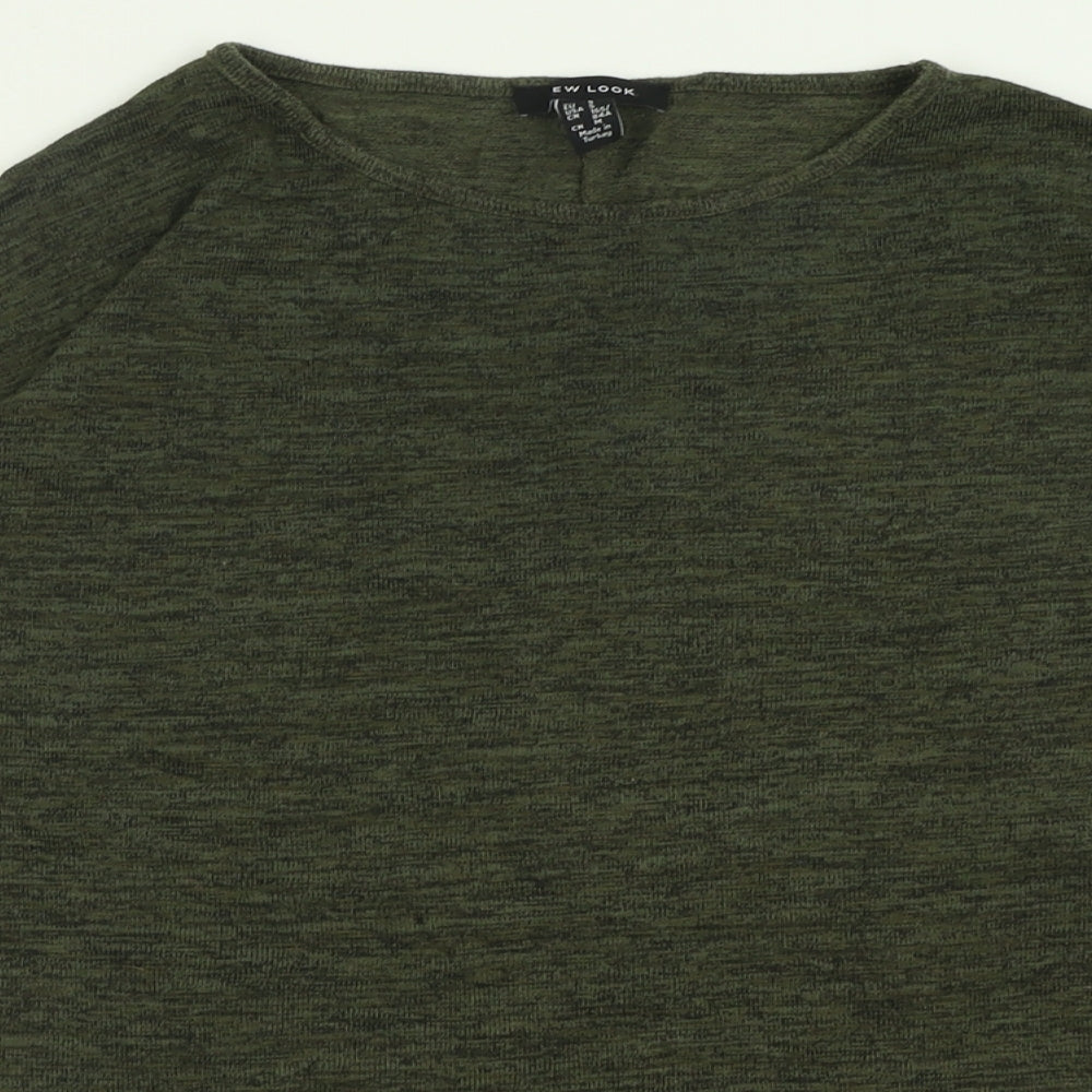 Womens UK Size S New Look Green Pullover Jumper