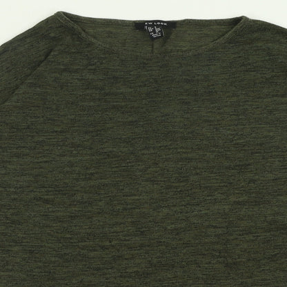 Womens UK Size S New Look Green Pullover Jumper