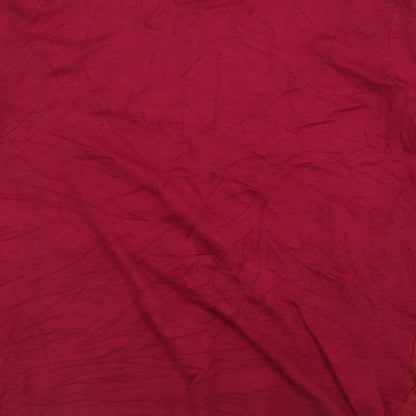 TU Womens Pink Crew Neck  Viscose Pullover Jumper Size 12