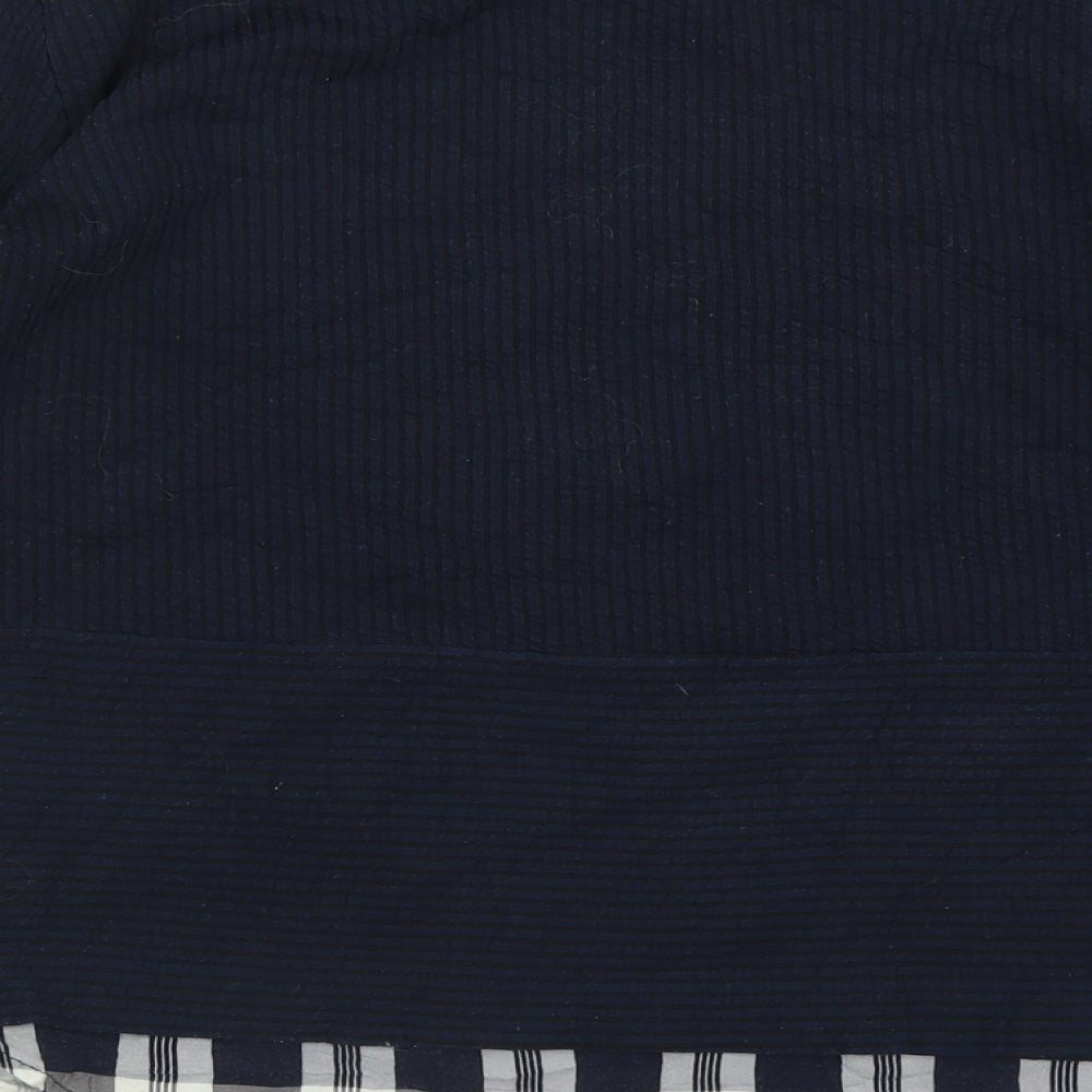 Marks and Spencer Womens Blue Crew Neck  Polyester Pullover Jumper Size 12