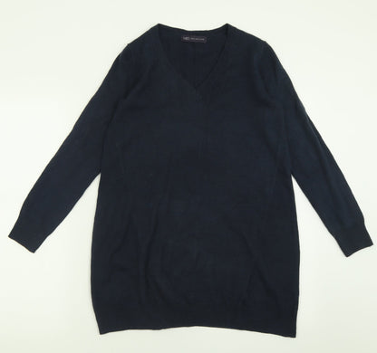Womens UK Size 6 Marks and Spencer Blue Tunic Jumper