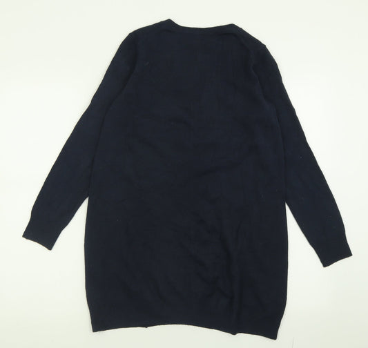 Womens UK Size 6 Marks and Spencer Blue Tunic Jumper