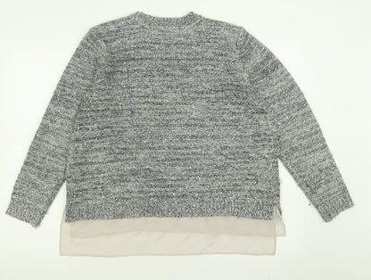 Womens UK Size 14 Marks and Spencer Grey Pullover Jumper