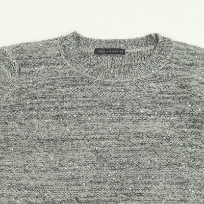 Womens UK Size 14 Marks and Spencer Grey Pullover Jumper