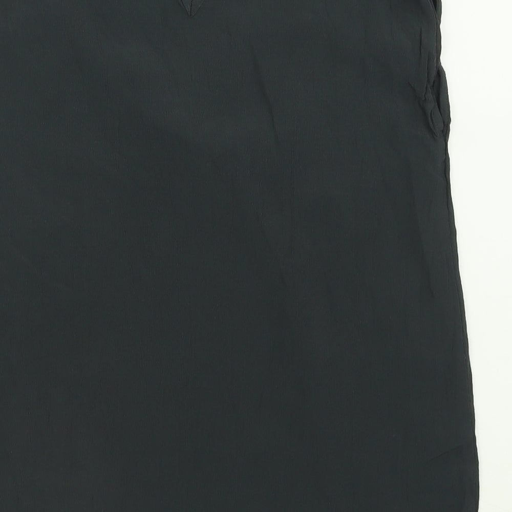 Oasis Womens Grey  Viscose Basic Tank Size 10 V-Neck
