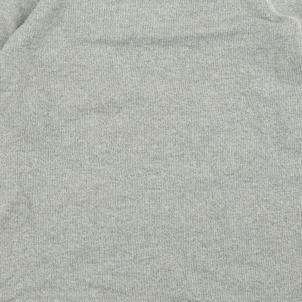 Selected Mens Grey Crew Neck  Cotton Pullover Jumper Size XL