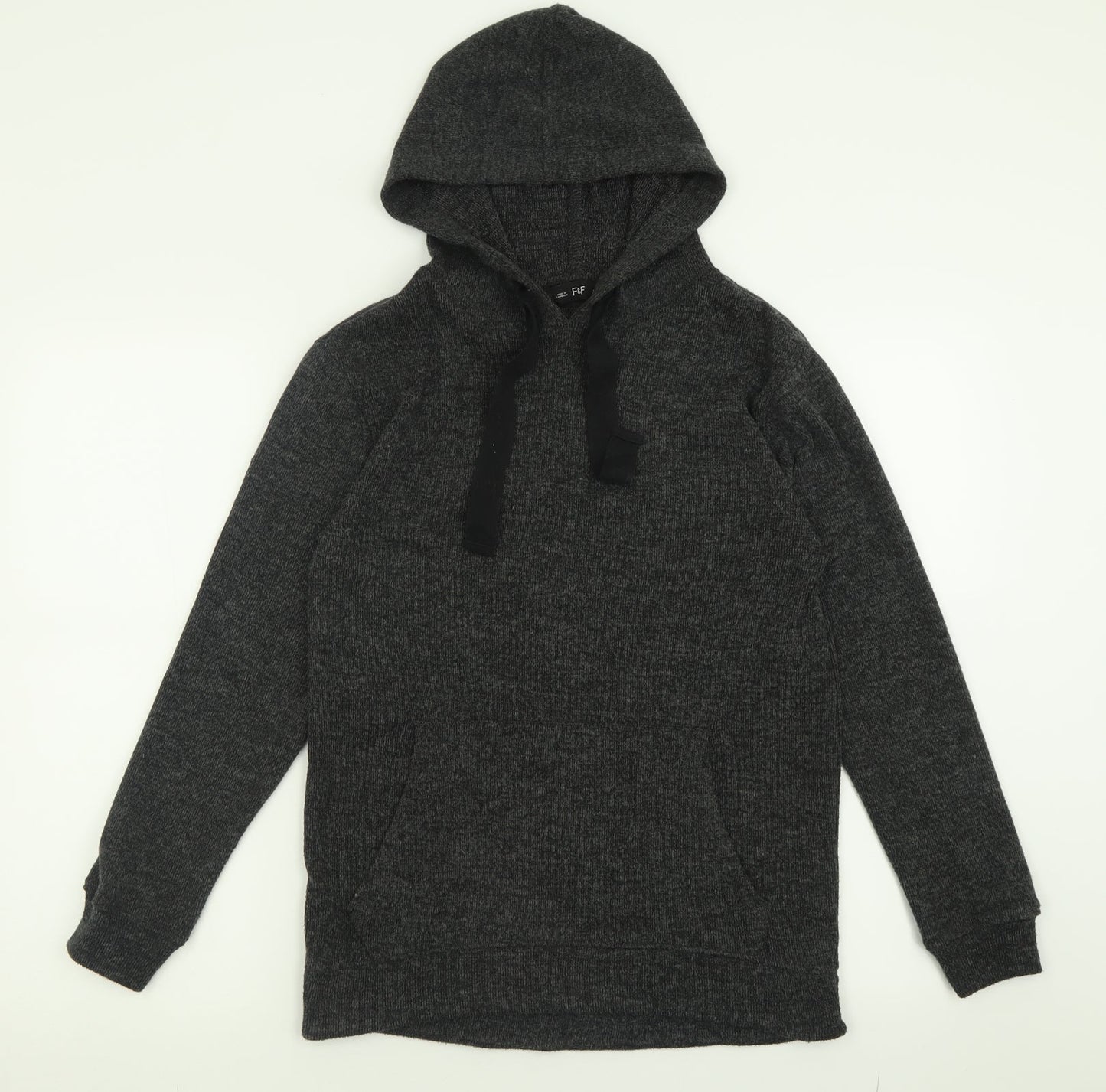 F&F Womens Grey  Polyester Pullover Hoodie Size 6  Pullover