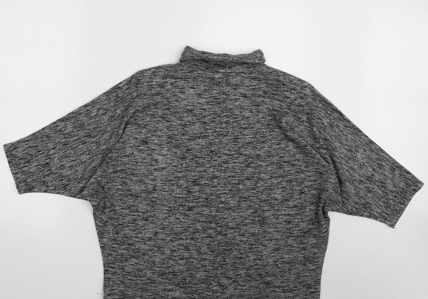 Etam Womens Grey Roll Neck  Acrylic Pullover Jumper Size 14