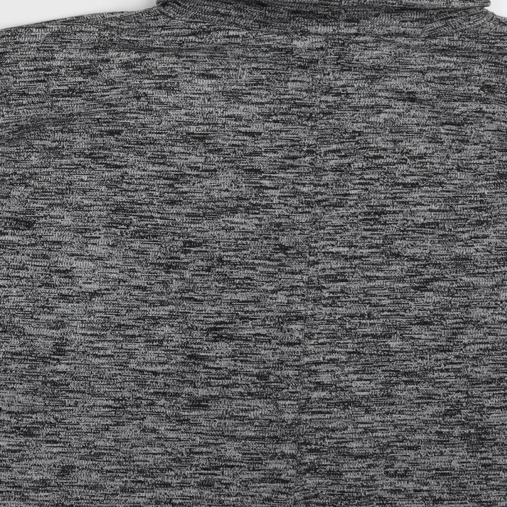 Etam Womens Grey Roll Neck  Acrylic Pullover Jumper Size 14