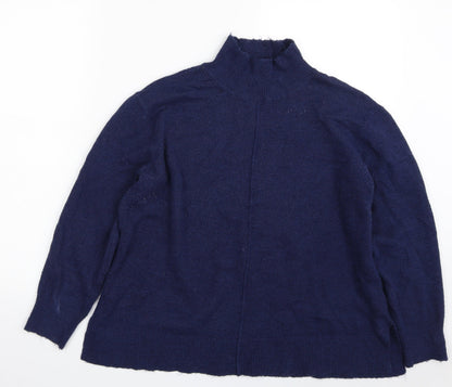 Womens UK Size 12 M&Co Blue Pullover Jumper