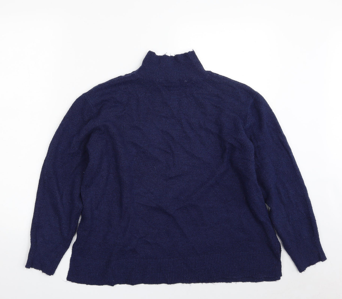 Womens UK Size 12 M&Co Blue Pullover Jumper
