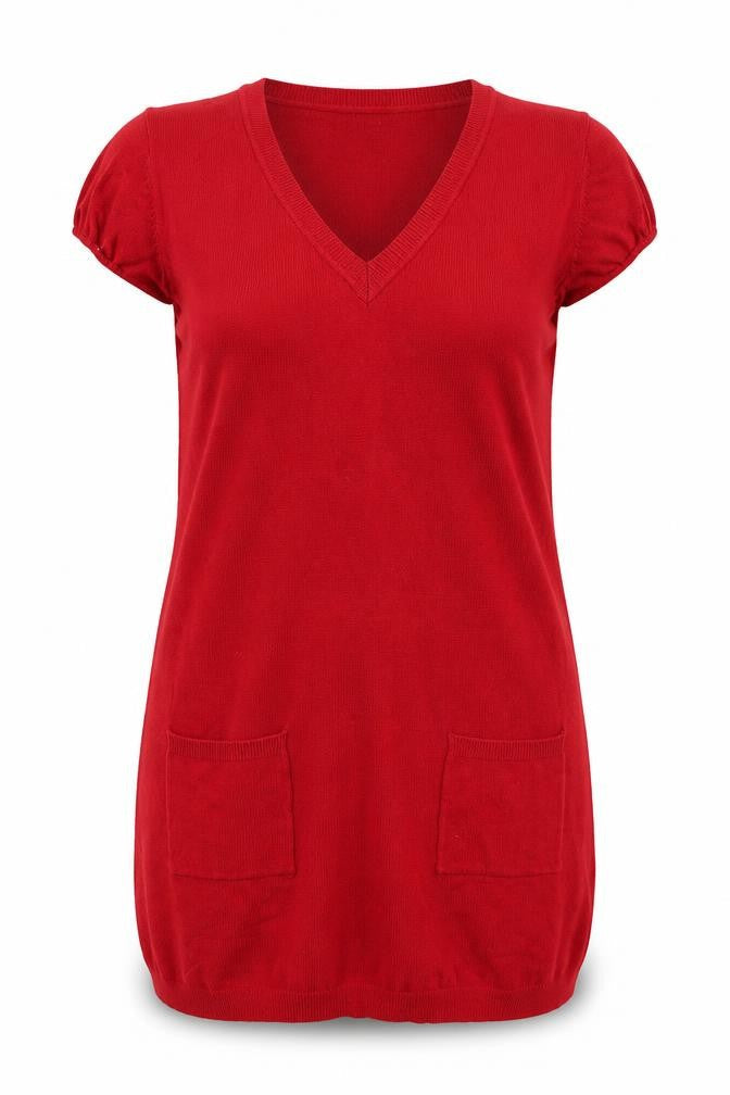 Womens UK Size 14 F&F Red Pullover Jumper