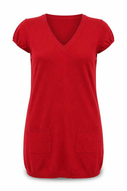Womens UK Size 14 F&F Red Pullover Jumper