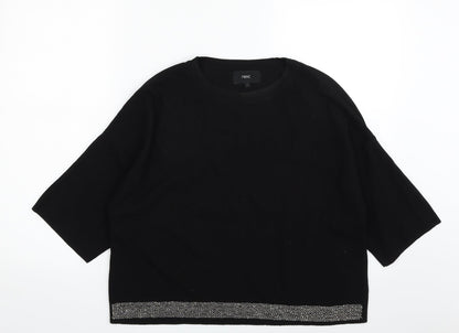Womens UK Size 14 NEXT Black Pullover Jumper