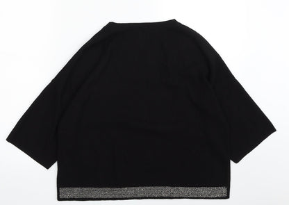 Womens UK Size 14 NEXT Black Pullover Jumper