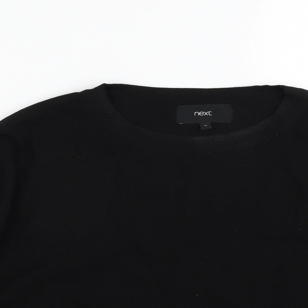 Womens UK Size 14 NEXT Black Pullover Jumper