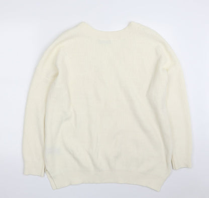 Womens UK Size 14 Very Ivory Pullover Jumper