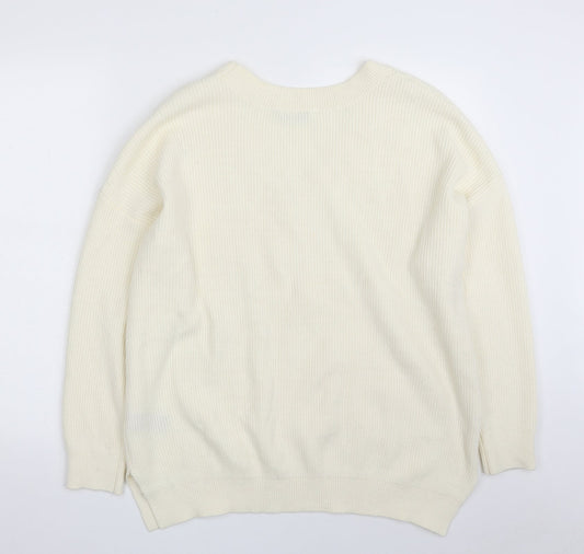 Womens UK Size 14 Very Ivory Pullover Jumper