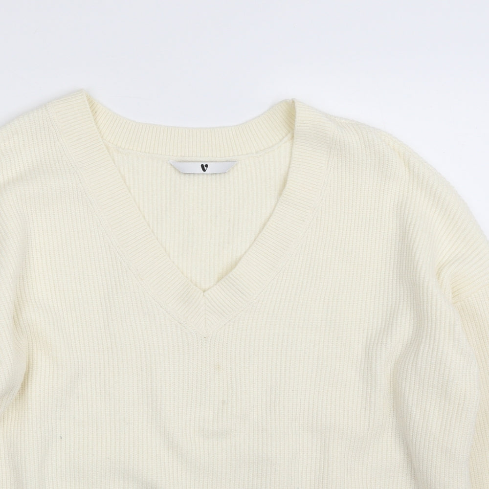 Womens UK Size 14 Very Ivory Pullover Jumper
