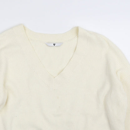 Womens UK Size 14 Very Ivory Pullover Jumper